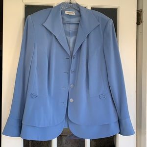 Sky Blue 2 piece Skirt Suit